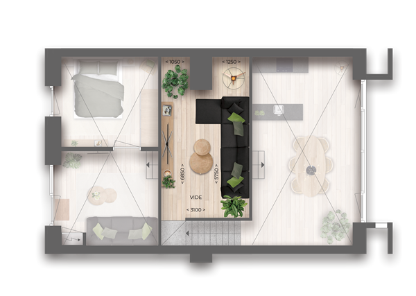 Floorplan - Bernard Rölinghof Bouwnummer 2, 9743 AN Groningen